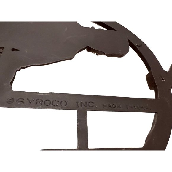 Syroco Wall Hanging Art Plaques Mid Century MCM Pilgrims John and Priscilla - Picture 10 of 10